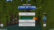 Education Edition 1.19.52's title screen (Image via Mojang)